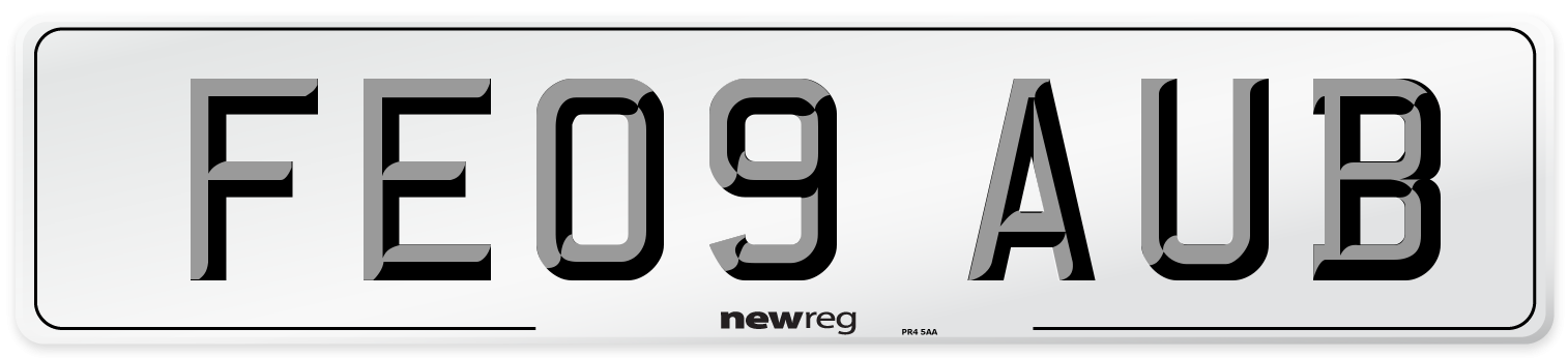 FE09 AUB Number Plate from New Reg